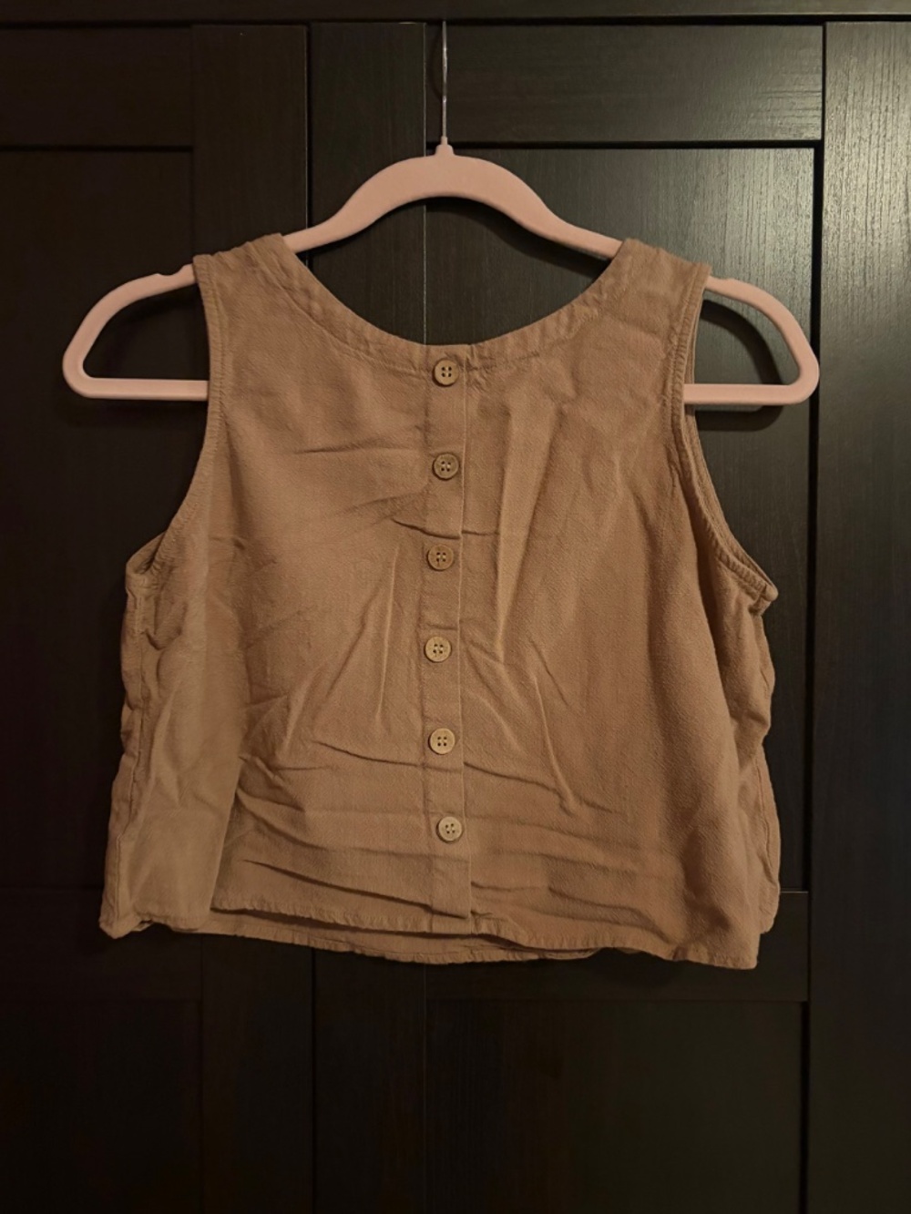 Cropped Linen Top - Picture 2 of 3